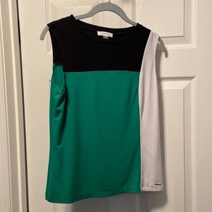 Calvin Klein size small color blocked top